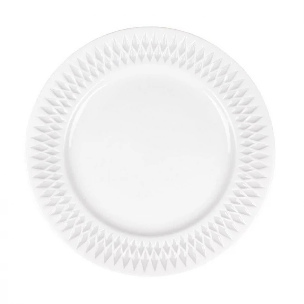 Πιάτο Ρηχό Πορσελάνης White PW43 Diamante Oriana Ferelli 27εκ. PRPW430001