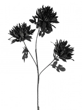 Λουλούδι Τριπλό Μαύρο 84εκ. Zen Collection 25.13.51635