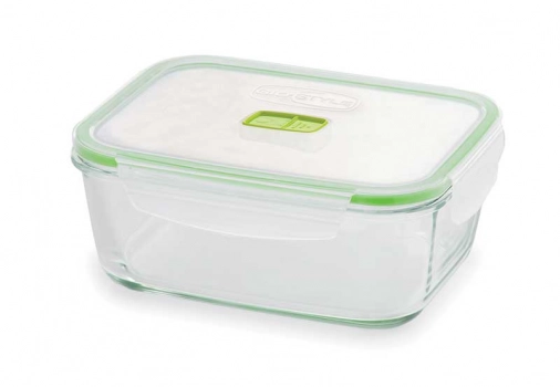 Φαγητοδοχείο Για Μικροκύματα Με Καπάκι 1500ml-21,7x16,1x8,4εκ. Vetro Giostyle 50-5193