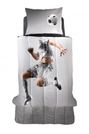 Σετ Πάπλωμα Microsuede Μονό 160x220εκ. Striker Saint Clair