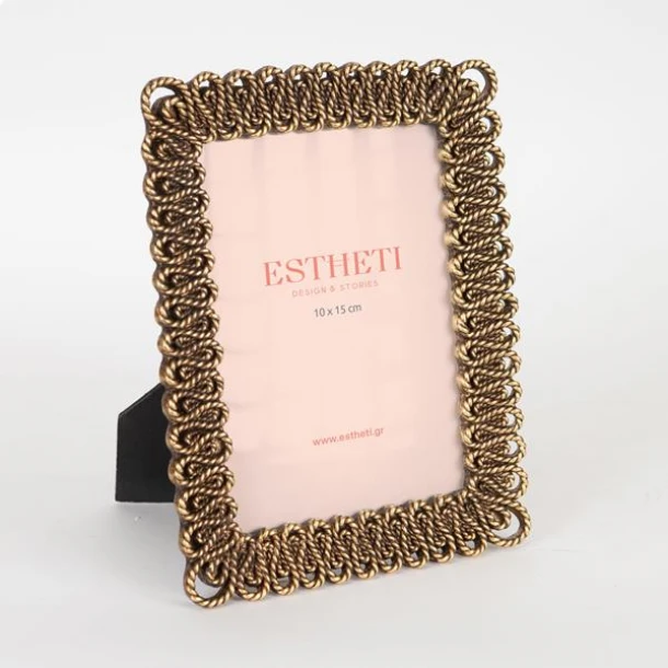 Κορνίζα Polyresin Χρυσή 10x15εκ. ESTHETI 756-12140