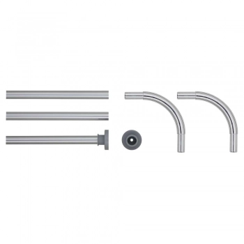 Βραχίονας Μπάνιου Γωνιακός Σετ 3τμχ Αλουμινίου Chrome 2x90εκ. Sealskin 275559018