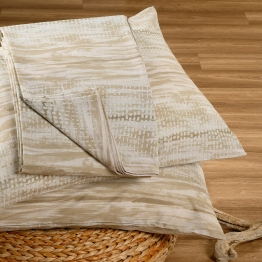 Σετ Σεντόνι Με 2 Μαξιλαροθήκες Polycotton King Με Λάστιχο 180x200+32εκ. Fuji Mocca Casual Line Mini Melinen 20004863