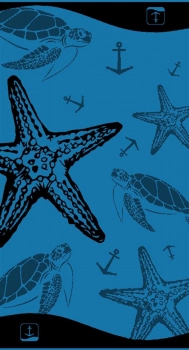 Πετσέτα Θαλάσσης 2 Όψεων Βαμβακερή Βελουτέ 87x165εκ. Ζακάρ 239 DimCol