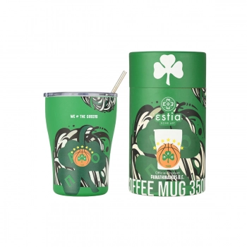 Θερμός-Ποτήρι Ανοξείδωτο Coffee Mug Panathinaikos BC Edition We The Greens 350ml-9x13εκ. Estia 00-27247