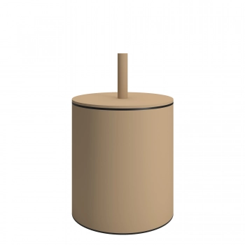 Καλάθι Απορριμμάτων 5lt Ανοξείδωτο Matt Beige Pam & Co Φ20x35εκ. 139-103