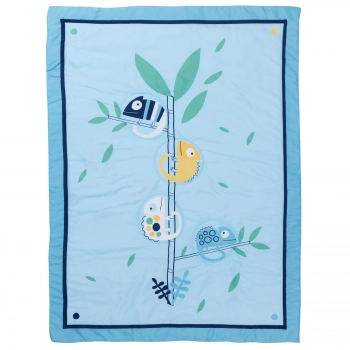 Κουβερλί Microfiber Κούνιας 110x150εκ. Fun 4935 Μπλε Das Baby