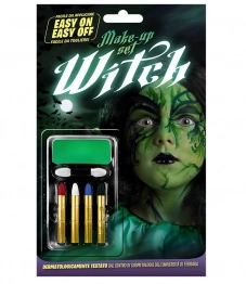 Σετ Βαφής Μάγισσα Με Μακιγιάζ & 4 Μολύβια Carnavalista 5-154