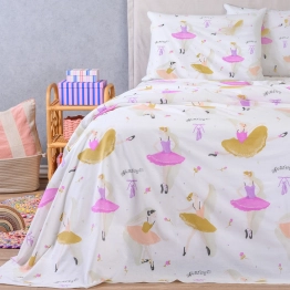 Σετ Παπλωματοθήκη Βαμβακερή Μονή 165x245εκ. Dancer Kids Line Melinen 20005754