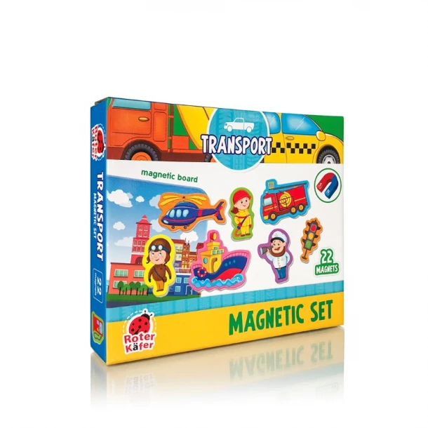 Μαγνητικό Σετ Μέσα Μεταφοράς Με Πίνακα Roter Kafer RK2090-04