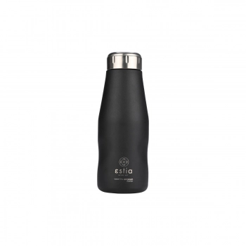 Θερμός-Μπουκάλι Ανοξείδωτο Midnight Black Flask Save The Aegean Estia 350ml-6,5x6,5x18,5εκ. 01-22297