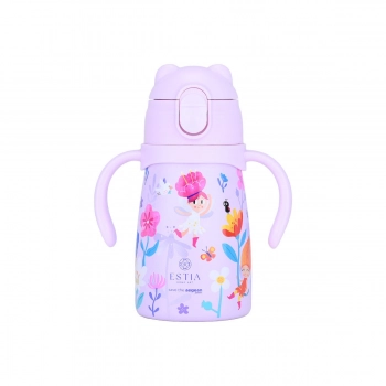 Θερμός Παιδικό Ανοξείδωτος Με Καλαμάκι 300ml-7,3x13x16,5εκ. Fairy Tales Save The Aegean Bubble Bottle Estia 01-34214
