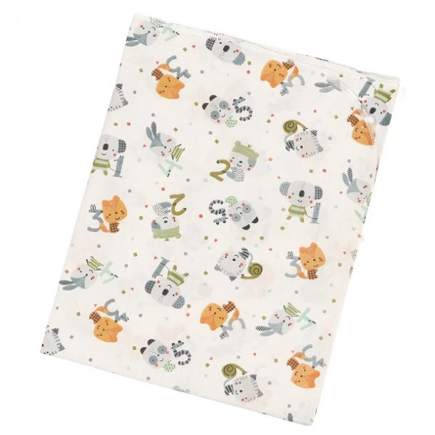 Πάνα Βαμβακερή Bebe 80x80εκ. Numbers Green 30086