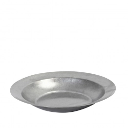 Πιάτο Βαθύ Ανοξείδωτο 18/10 Ασημί Snow ESPIEL 23x23x3εκ. FEV104