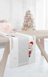 Χριστουγεννιάτικο Runner Αλέκιαστο 2 Όψεων Polyester 2016 Laser Cut 40x160εκ. Saint Clair