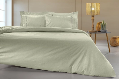 Παπλωματοθήκη Βαμβακερή King 255x245εκ. Color Plus Khaki Guy Laroche