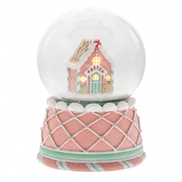 Χριστουγεννιάτικη Νερόμπαλα Polyresin Παστέλ 10x14εκ. iliadis 87230