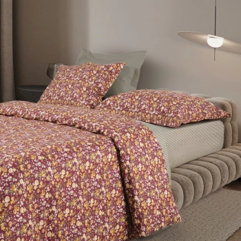 Σετ Σεντόνια Βαμβακερά King 260x280εκ. Happy 9683 Bordeaux-Green Das Home