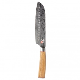 Μαχαίρι Santoku Ανοξείδωτο-Ξύλινο Bergner 17,5εκ. BG04168000