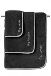 Σετ 3τμχ Πετσέτες Polycotton New Comfy Black Guy Laroche