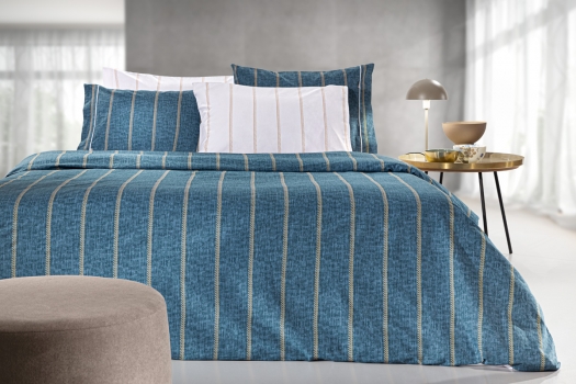 Σετ Σεντόνια Βαμβακερά Υπέρδιπλα 240x265εκ. Beverly Denim Guy Laroche