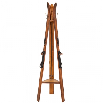 Καλόγερος Ξύλινα Πέδιλα Σκι Καφέ 48x48x170εκ. iliadis 87830