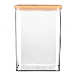 Δοχείο Αποθήκευσης Πλαστικό-Bamboo Essentials Estia 2500ml-16.5x9,8x22,5εκ. 01-24246