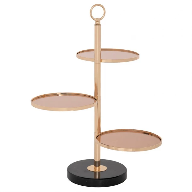 Ορντερβιέρα 3 Όροφη Μεταλλική Χρυσή Φ19x51εκ. iliadis 91783