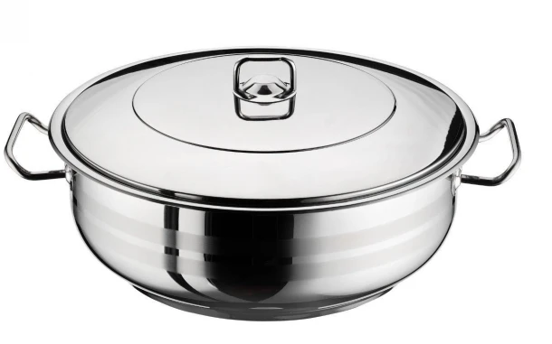 Κατσαρόλα Πλασωτέ Ανοξείδωτη 32x12εκ.-9,5ltr Arian 430 Isfa Metal ISF00100332