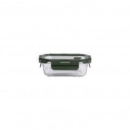 Φαγητοδοχείο Γυάλινο 370ml-14,5x10,5x4,7εκ. Olive Click & Seal Estia 01-39646