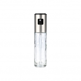 Σπρέυ Λαδιού Γυάλινο Διάφανο-Inox 100ml-4x4x17,8εκ. Estia 01-21788