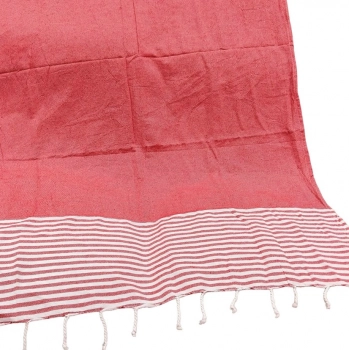 Πετσέτα Θαλάσσης Pestemal Βαμβακερή Red 90x180εκ. Summer tiempo 42-2945