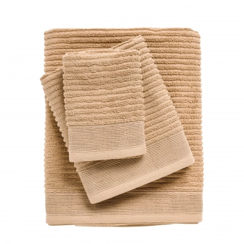 Σετ Πετσέτες 3τμχ Βαμβακερές Daily 0743 Μπεζ Das Home