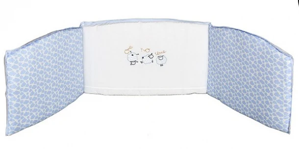 Πάντα Κούνιας Βαμβακερή 35x195εκ. Sheep Σιέλ 70292