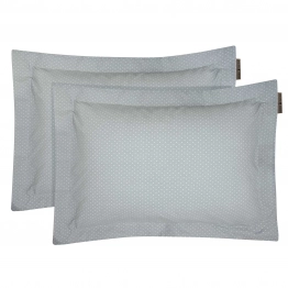 Ζεύγος Μαξιλαροθήκες Oxford Βαμβακερές 50x70+5εκ. Loft 2391 Grey Greenwich Polo Club