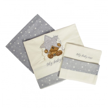 Σετ Σεντόνια Βαμβακερά Κούνιας 120x170εκ. Αστέρι 129 Dimcol