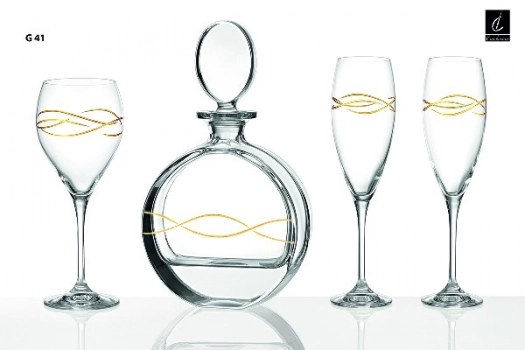 Σετ Γάμου 4τμχ Κρυστάλλινο Γ41 Capolavoro