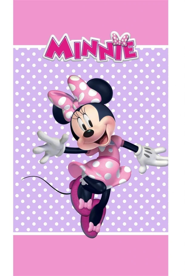 Πετσέτα Θαλάσσης Παιδική Quick Dry Microfiber 70x140εκ.Disney Home Minnie 180 Lilac Dimcol
