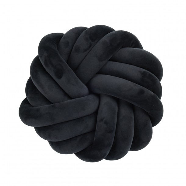 Διακοσμητικό Μαξιλάρι Βελούδινο Φ35εκ. Deco 2290 Black Das Home
