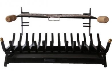 Σχάρα Ψησταριά Σιδερένια Μασίφ 60x40εκ. Black