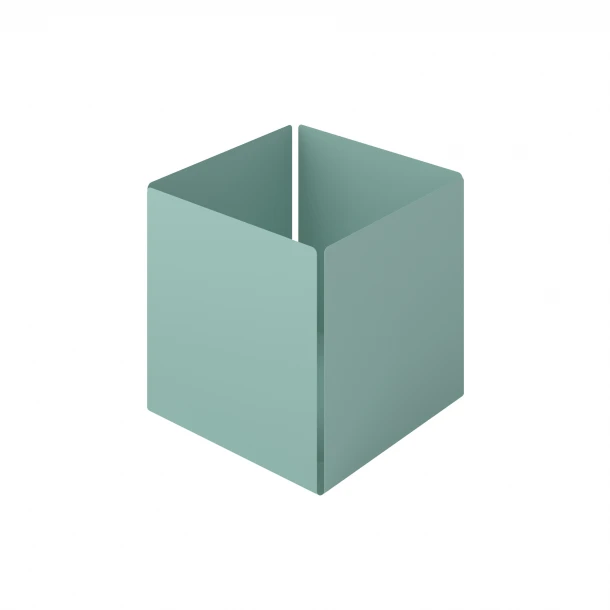 Θήκη Οργάνωσης Ανοξείδωτη Matt Turquoise Pam & Co 13x13x13εκ. 118-913