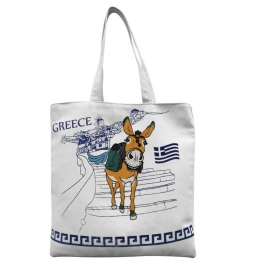 Τσάντα Βαμβακερή Γαϊδουράκι 40x10x40εκ. SUMMER tiempo 42-3165
