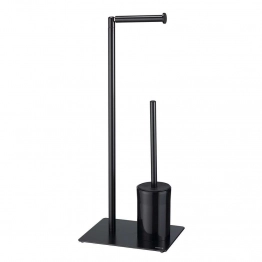 Πιγκάλ Με Χαρτοθήκη Μεταλλικό 25x20x61εκ. Tube 3nd Version Black Sealskin 800203