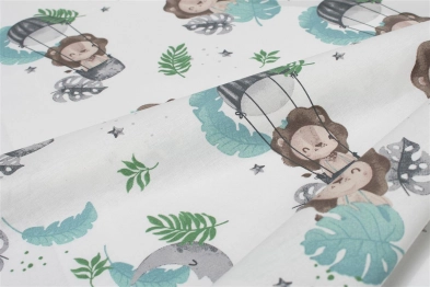 Πάνα Χασέ Βαμβακερή 80x80εκ. Lion 533 Sky Blue DimCol