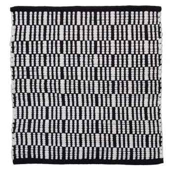 Ταπέτο Μπάνιου Αντιολισθητικό Polycotton 60x60εκ. Bandra Black Sealskin 800106