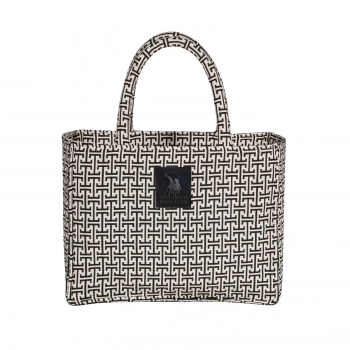 Τσάντα Θαλάσσης Polycotton 36x28εκ. Essential 4056 Μαύρη-Γκρι Greenwich Polo Club