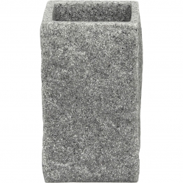 Ποτηροθήκη Polyresin Γκρι 6,5x6,5x10,5εκ. MRShome DS-8891L02