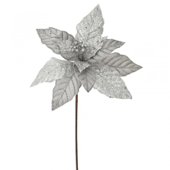 Χριστουγεννιάτικο Αλεξανδρινό Ασημί Glitter iliadis 50εκ. 79185