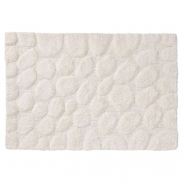 Ταπέτο Μπάνιου Βαμβακερό 60x90εκ. Pebbles Ivory Sealskin 294413610
