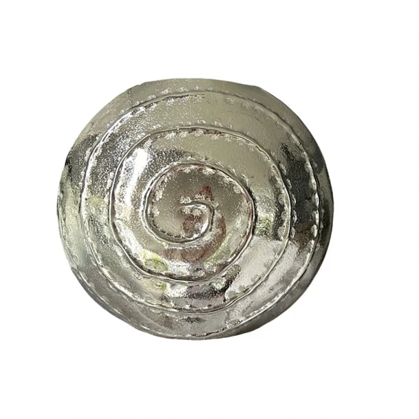 Βάζο Μεταλλικό Ασημί 40x36x17εκ. Art Et Lumiere 22013